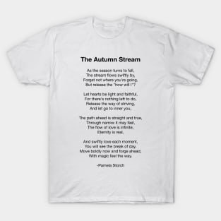 The Autumn Stream Poem T-Shirt